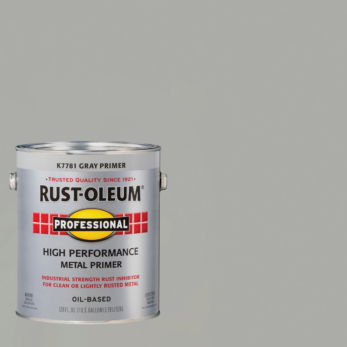 Rust-Oleum Professional Oil-Based Flat VOC Formula Metal Primer, Gray, 1 Gal.