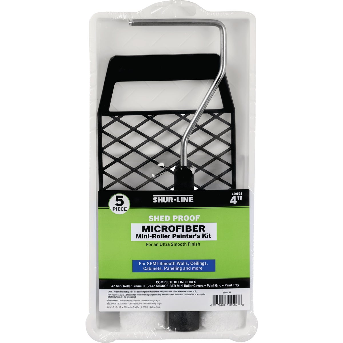 Shur-Line Microfiber Mini-Roller & Tray Set (5-Piece)