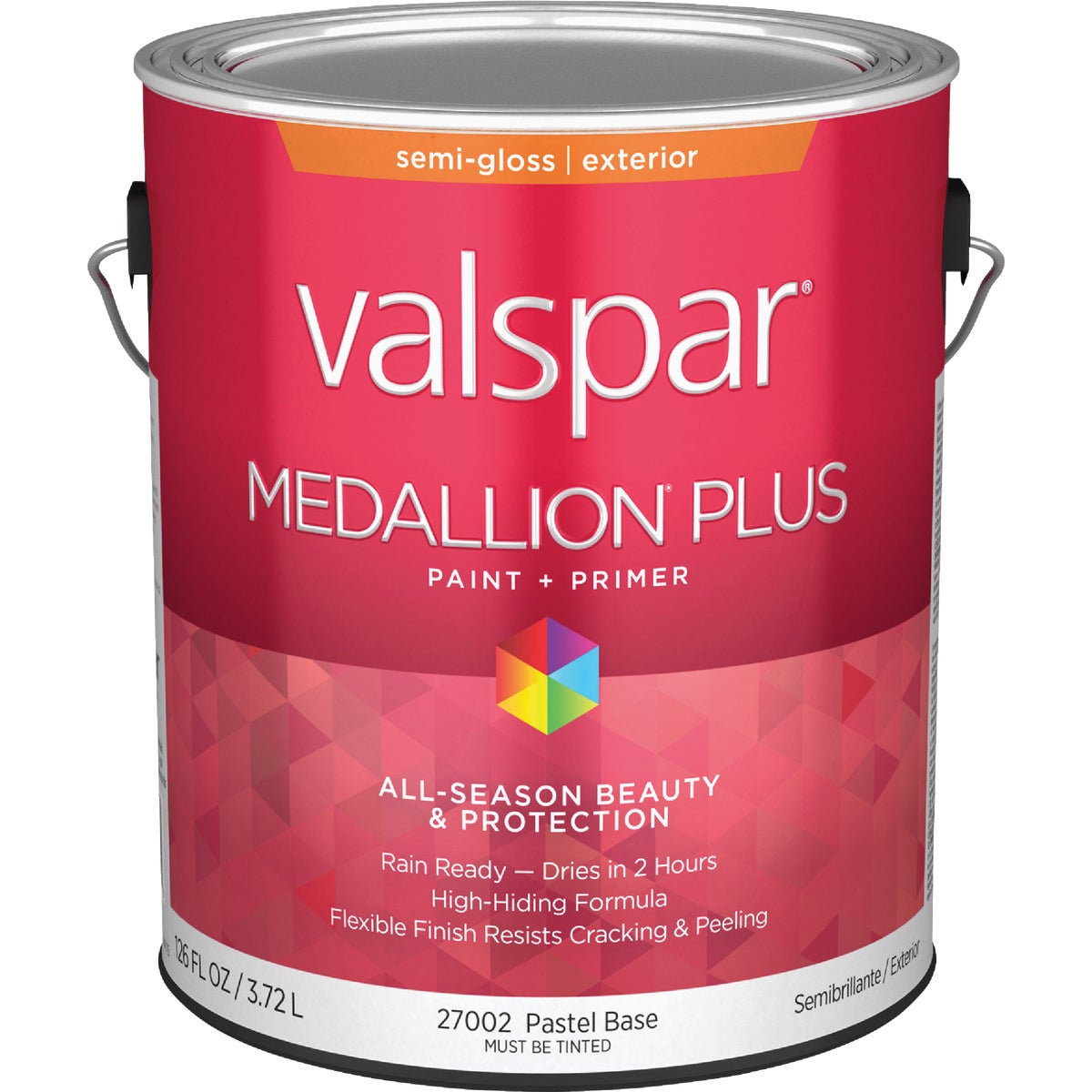 Valspar Medallion Plus Premium Paint & Primer Semi-Gloss Exterior Paint, Pastel Base, 1 Gal.