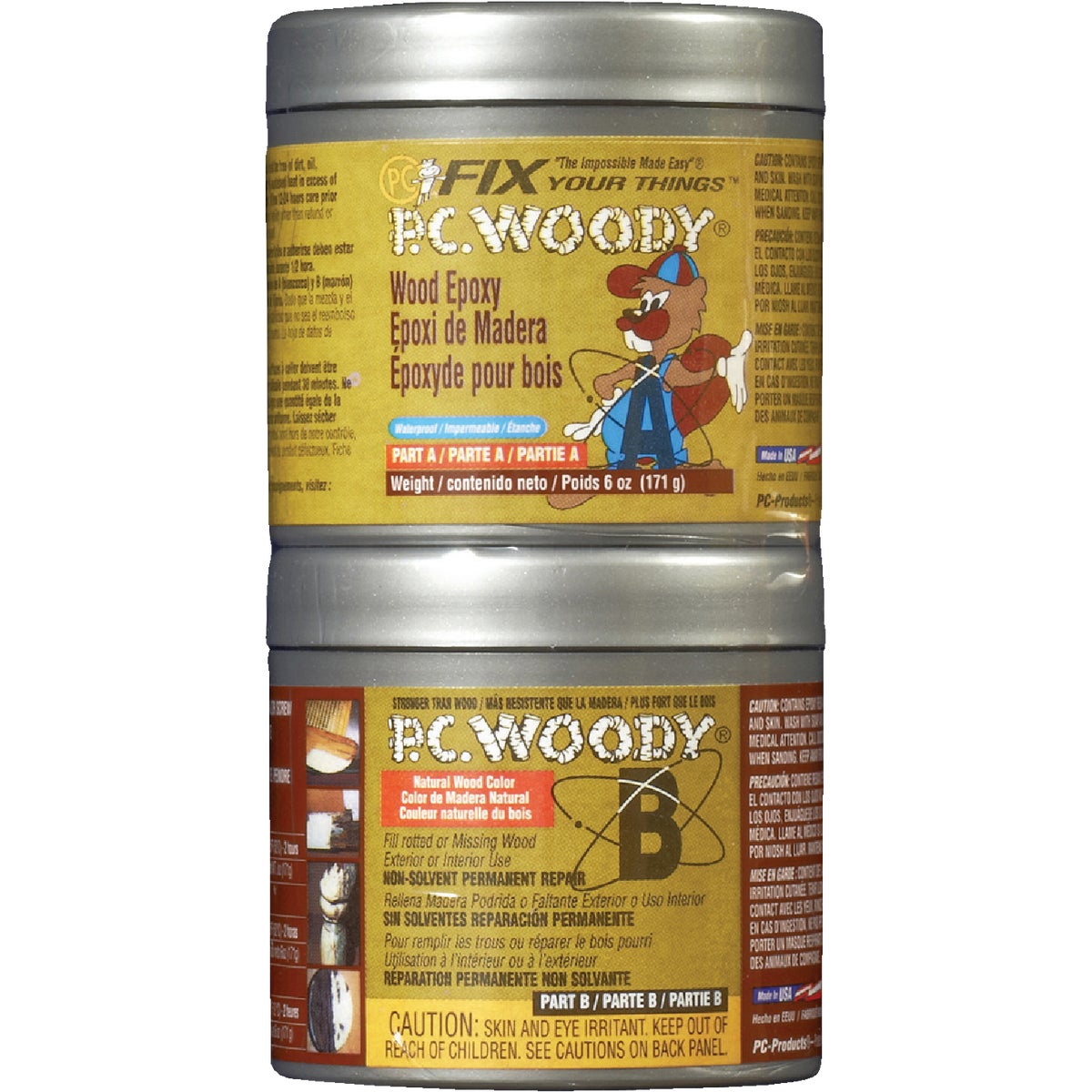 6OZ WOOD EPOXY PASTE