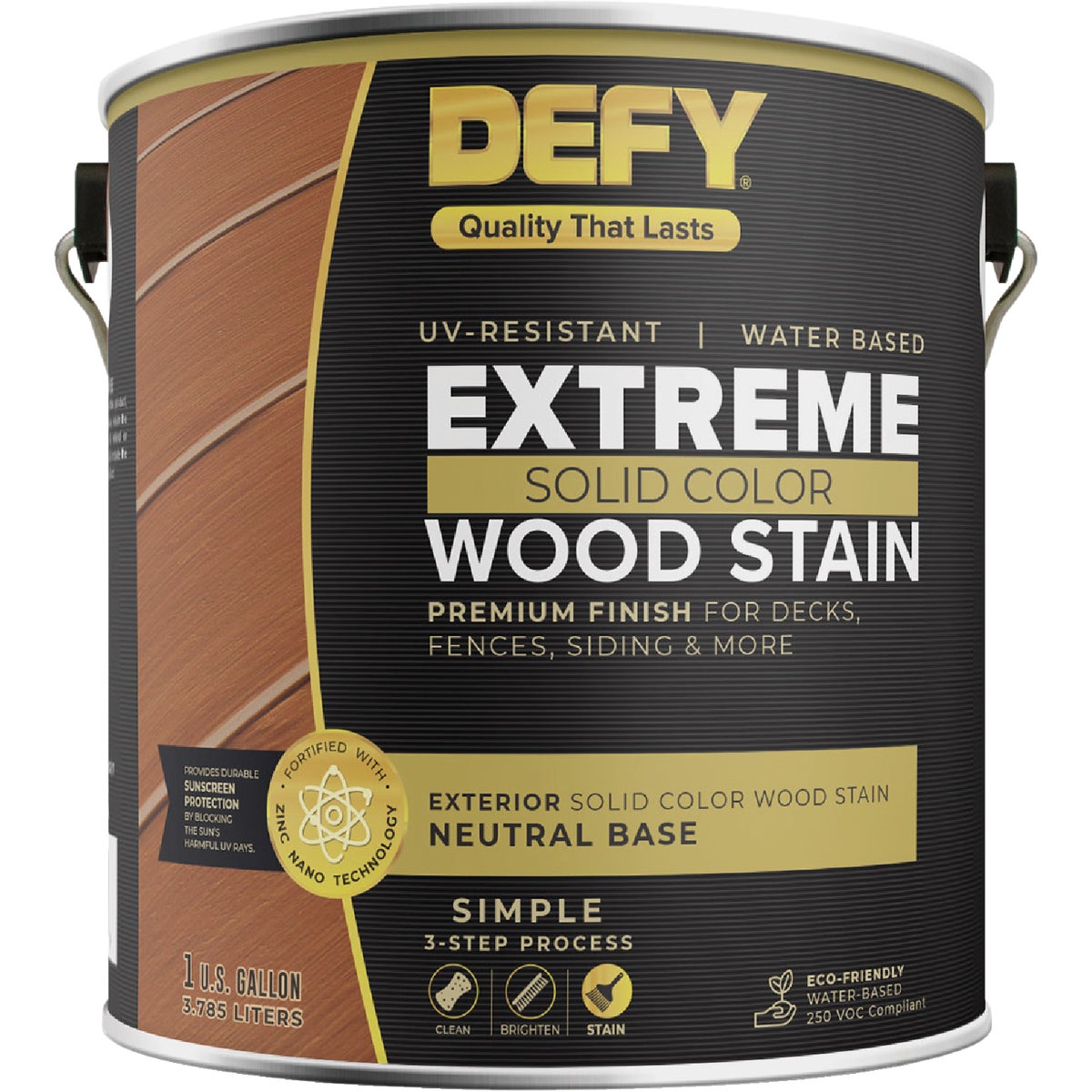 Defy Extreme Solid Color Wood Stain, Neutral, 1 Gal.