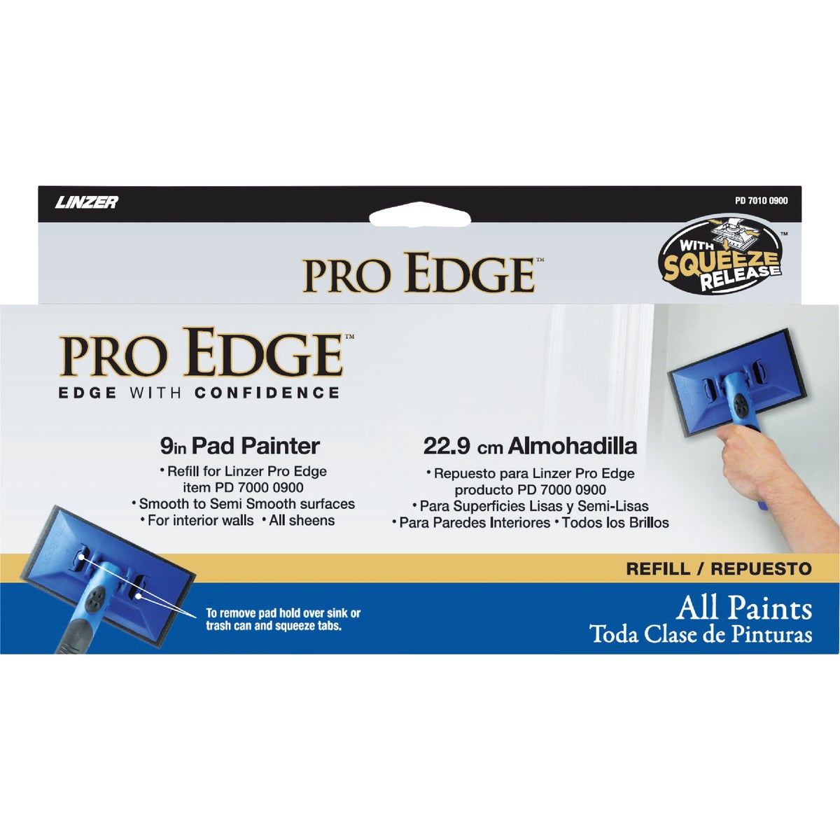 Linzer Pro Edge 9 in. Paint & Stain Pad Painter Refill