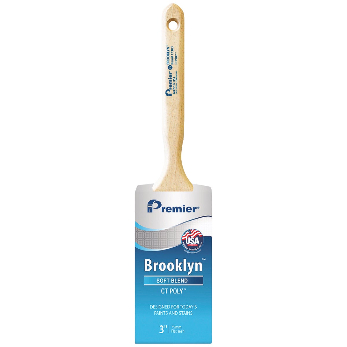 Premier Brooklyn 3 In. Flat Sash CT Poly Brush