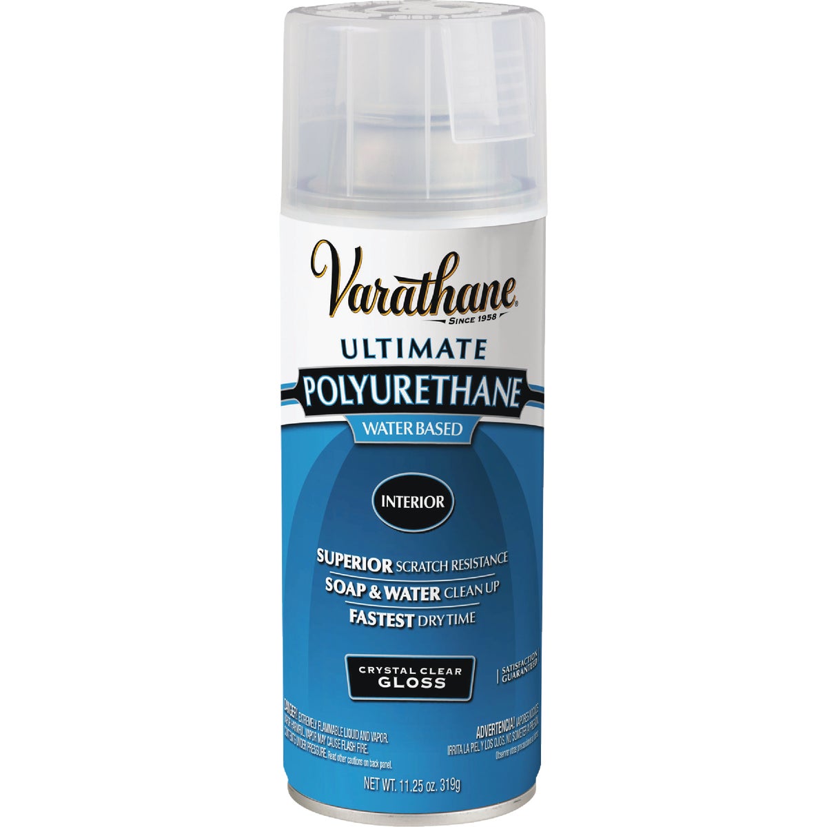 Varathane Gloss Clear Interior Water-Based Spray Polyurethane, 11.25 Oz.