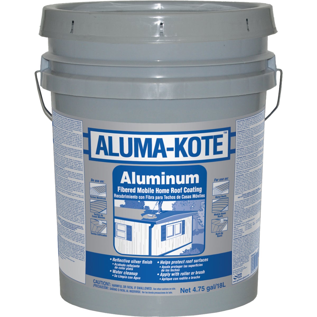 Gardner Aluma-Kote 5 Gal. Aluminum Fibered Mobile Home Roof Coating