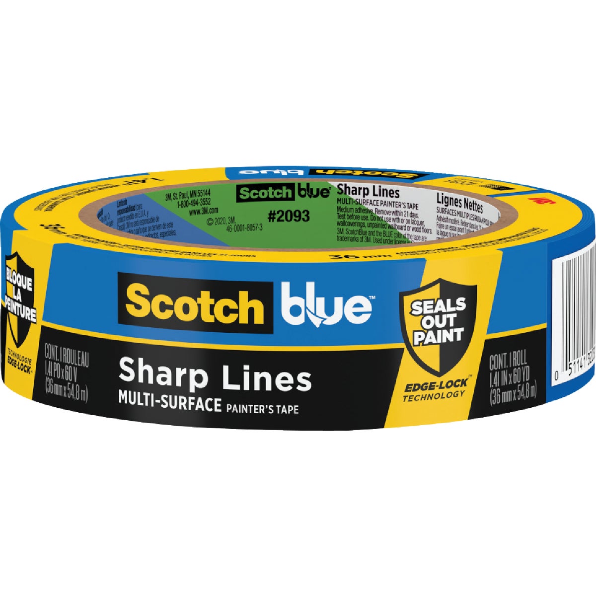 3M Scotch Blue 1.41 In. x 60 Yd. Sharp Lines Painter's Tape