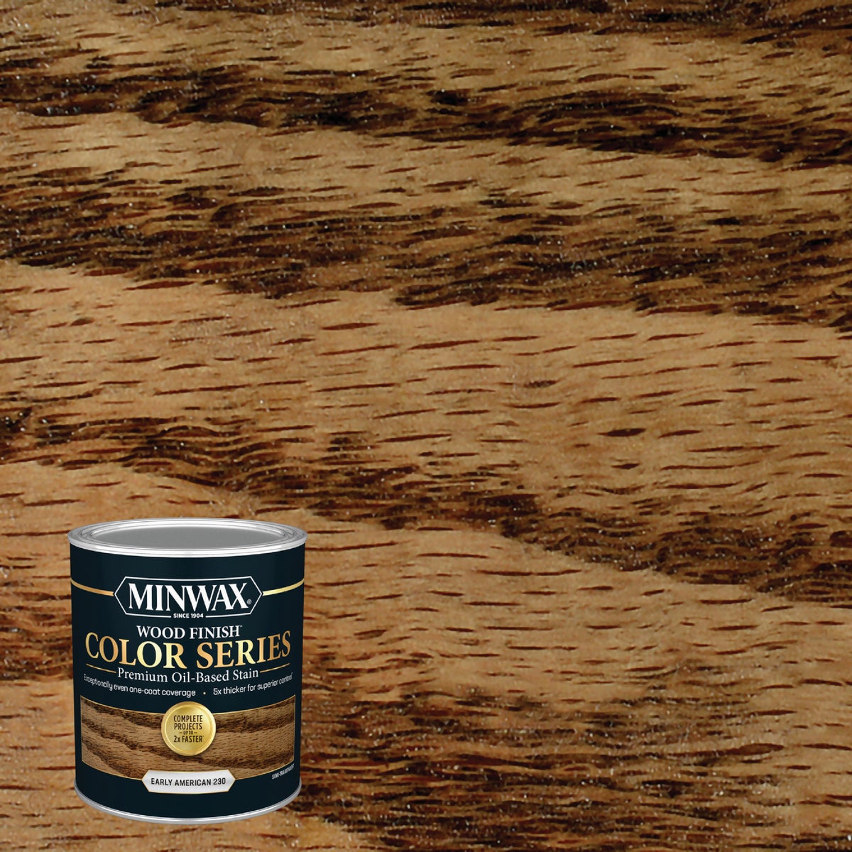 Minwax Wood Finish Color Series Oil-Based Stain, Early American, 1 Qt.
