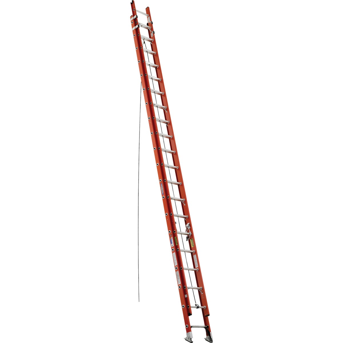 Werner 40 Ft. Fiberglass Extension Ladder with 300 Lb. Load Capacity Type IA Duty Rating