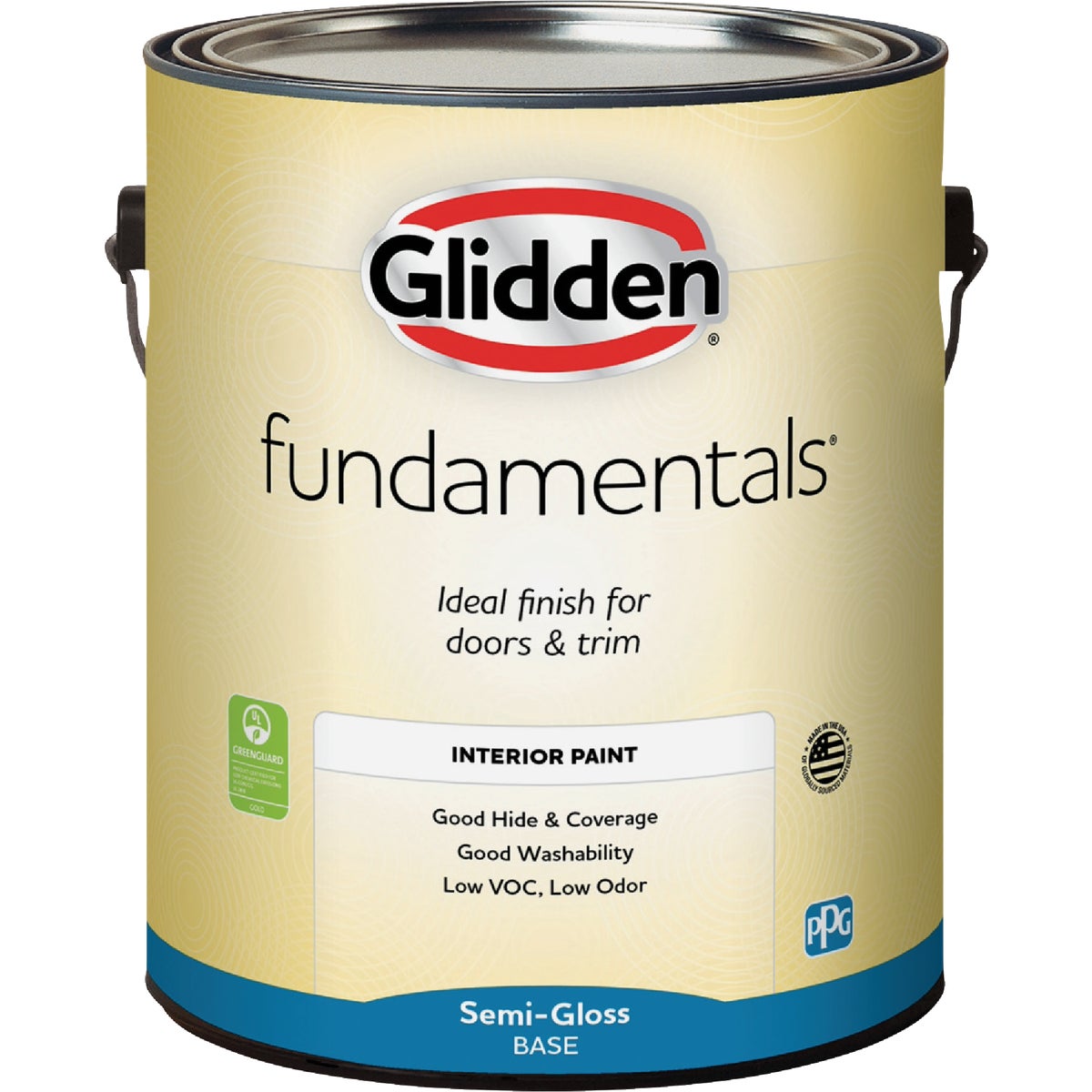 Glidden Fundamentals Interior Paint Semi-Gloss Midtone Base Gallon