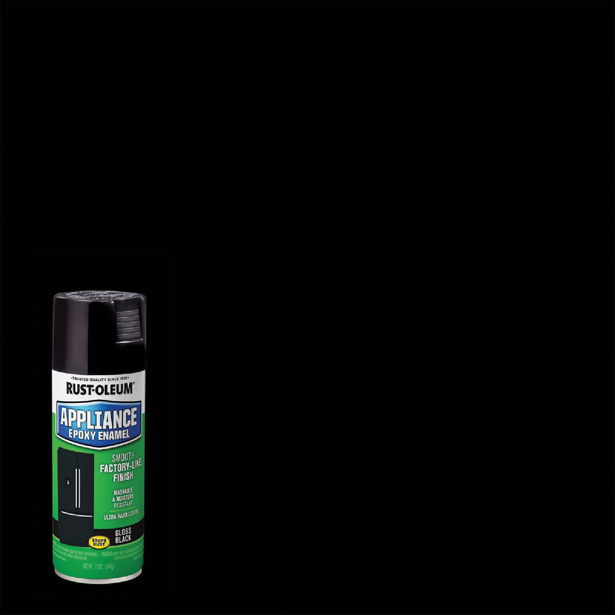 Rust-Oleum Gloss Black 12 Oz. Appliance Spray Paint