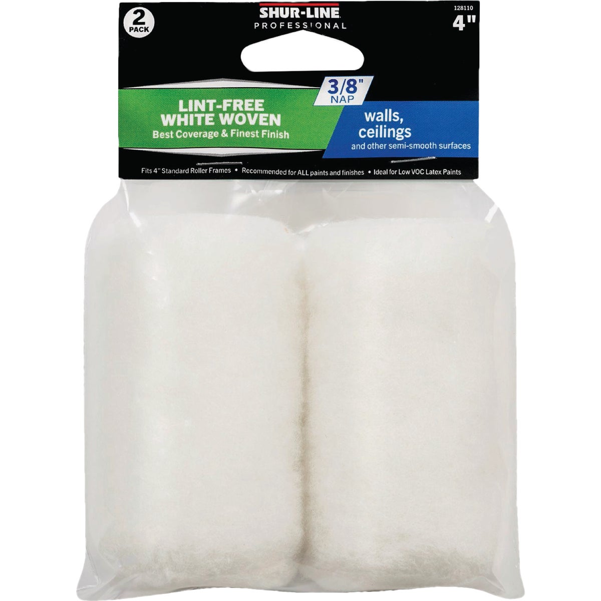 Shur-Line 4 In. x 3/8 In. Knit Fabric Roller Cover (2-Pack)