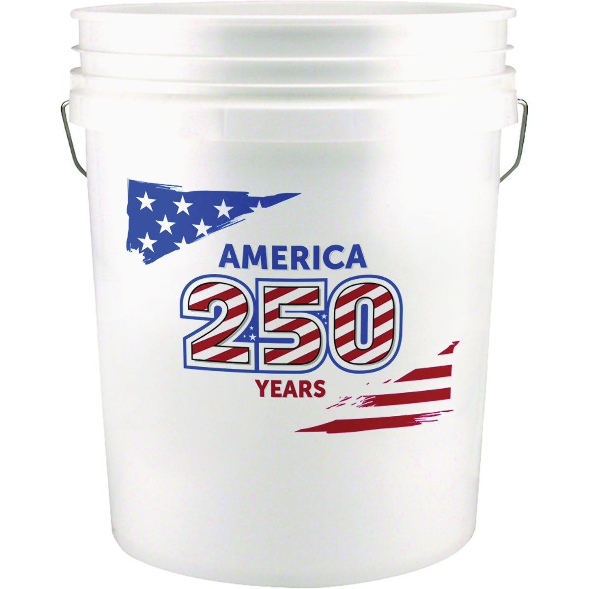 Do it Best 5 Gal. White Bucket with America 250 Years Logo