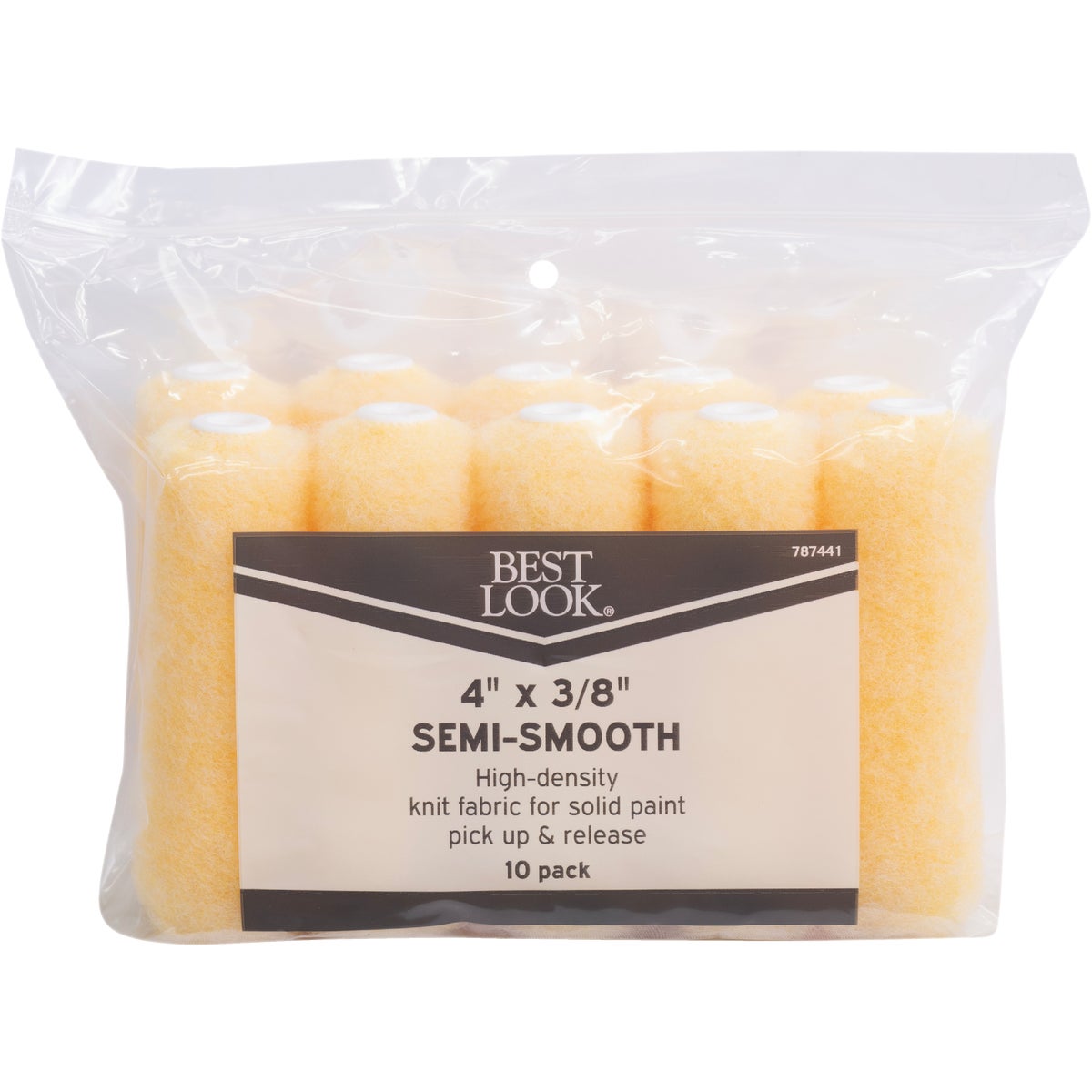 Best Look 4 In. x 3/8 In. Polyester Knit Mini Rollers (10-Pack)