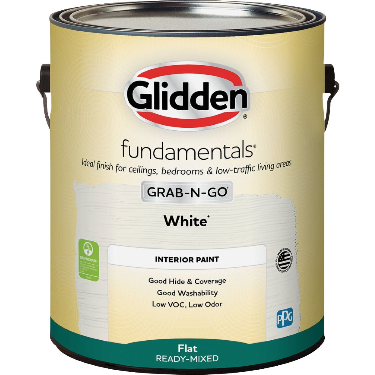 Glidden Fundamentals Grab-N-Go White Flat Gallon