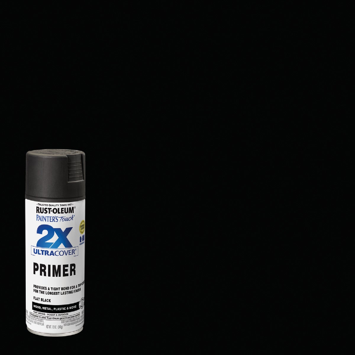 Rust-Oleum Painter's Touch 2X Ultra Cover Flat Black Spray Paint Primer