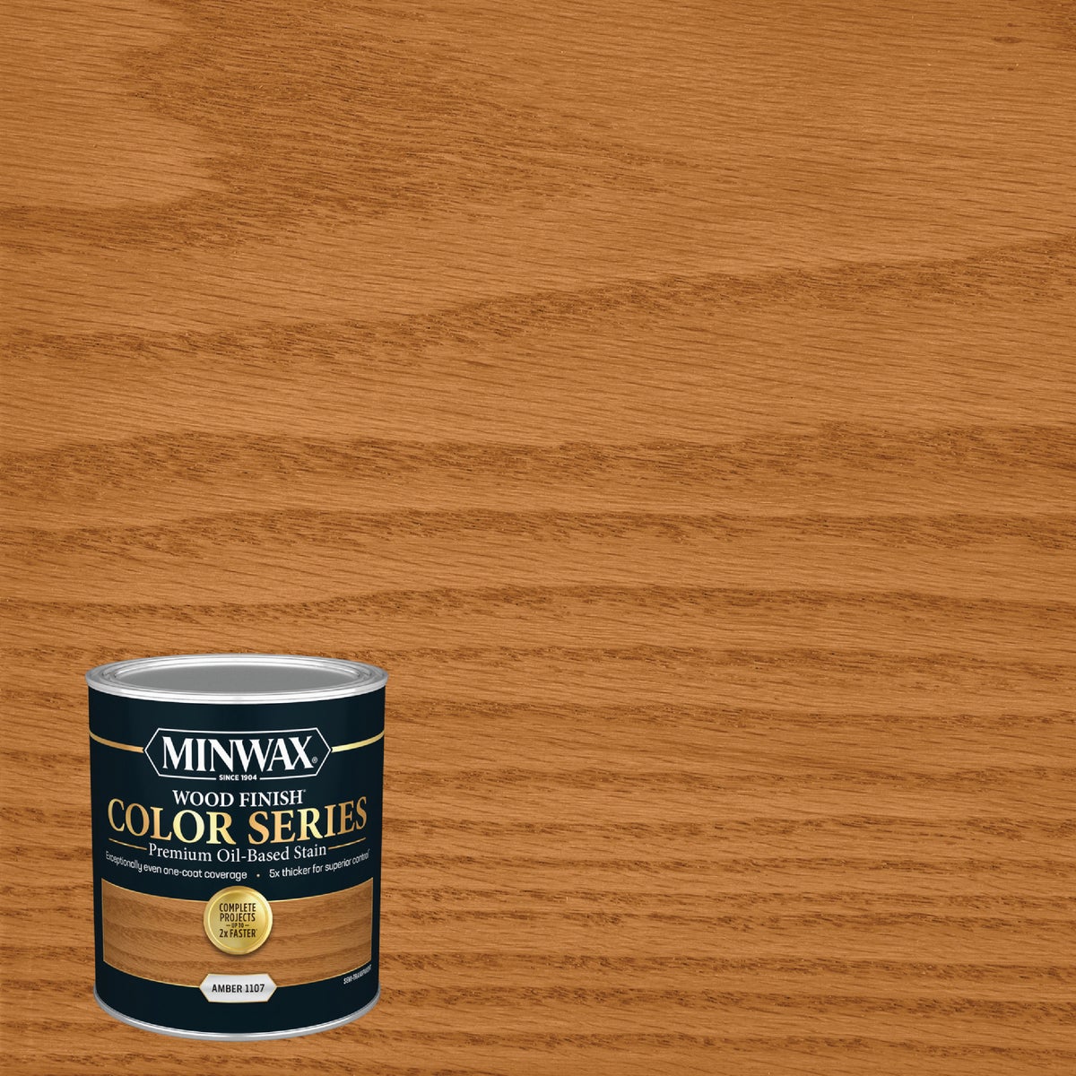 Minwax Wood Finish Color Series Oil-Based Stain, Amber, 1 Qt.