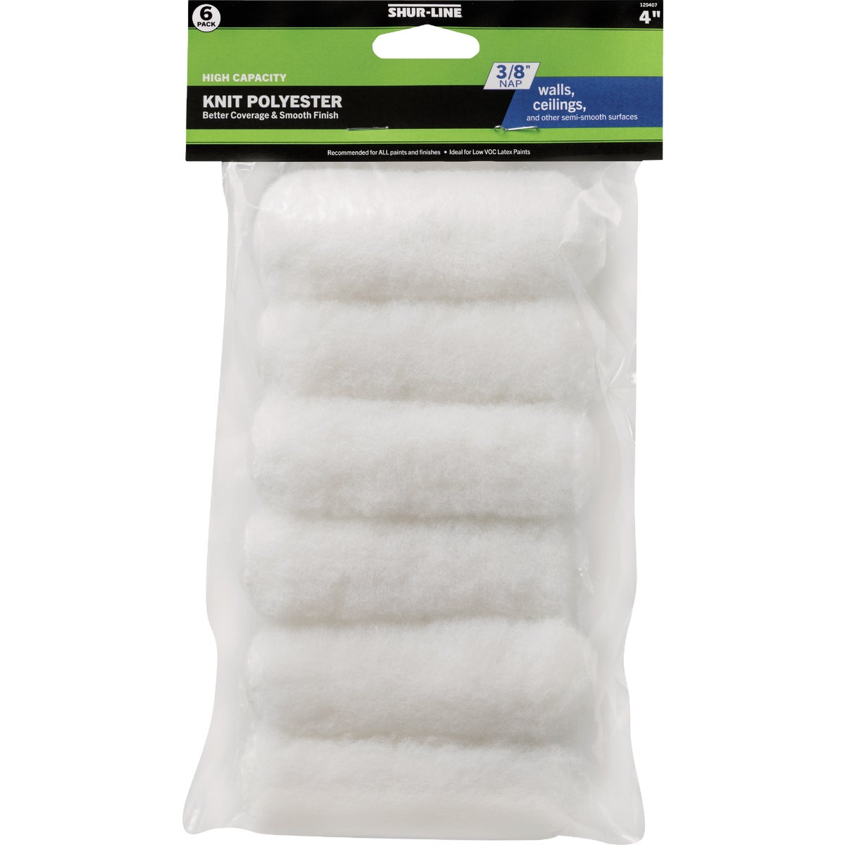 Shur-Line Better 4 In. x 3/8 In. Knit Roller Cover (6-Pack)