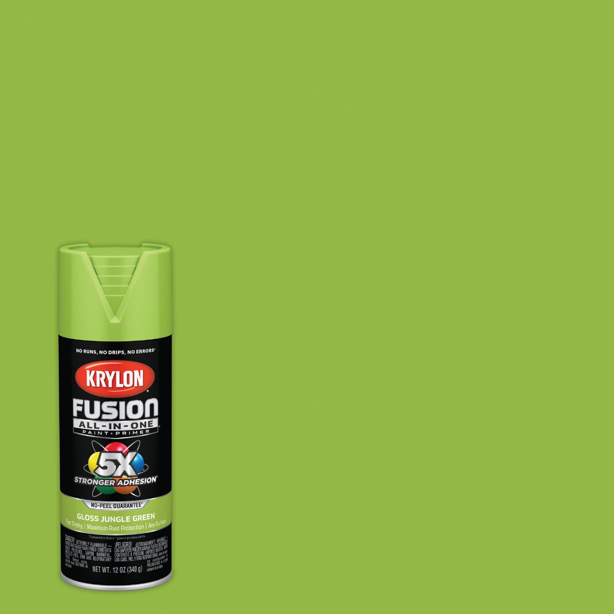 Krylon Fusion All-In-One 12 Oz. Gloss Spray Paint, Jungle Green
