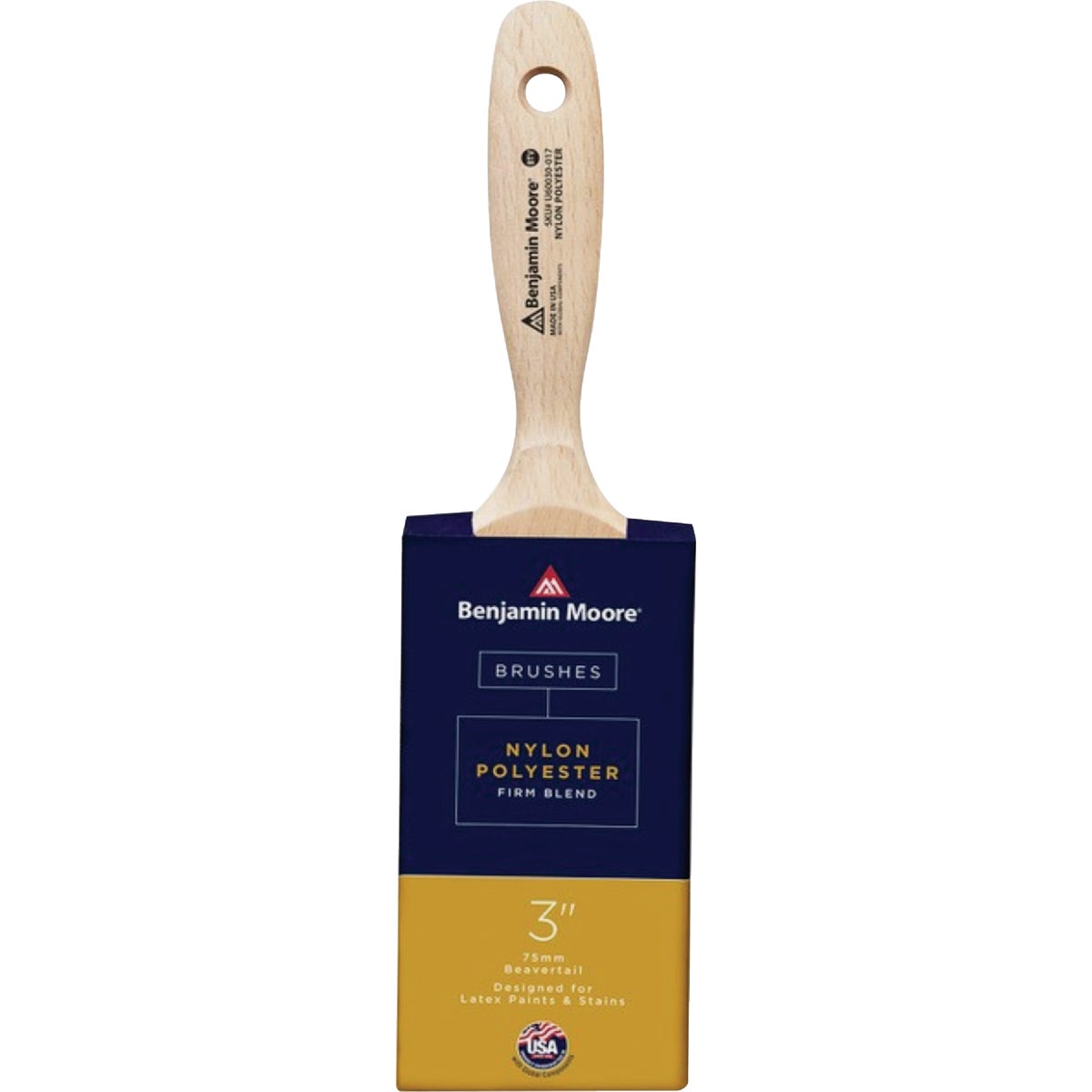 Benjamin Moore 3 In. Beavertail Nylon/Poly Brush (Firm)