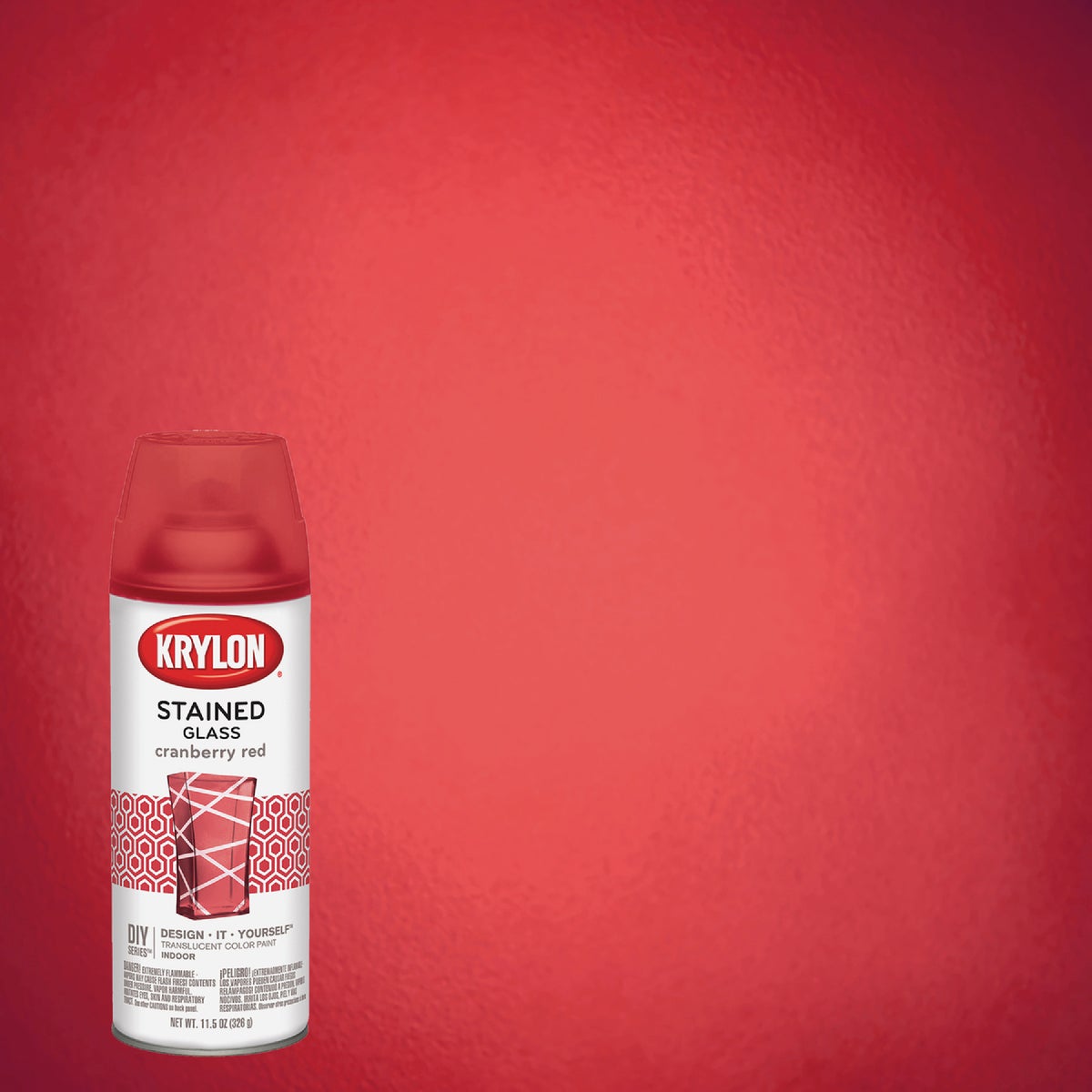 Krylon Stained Glass 11.5 Oz. Cranberry Red Spray Paint