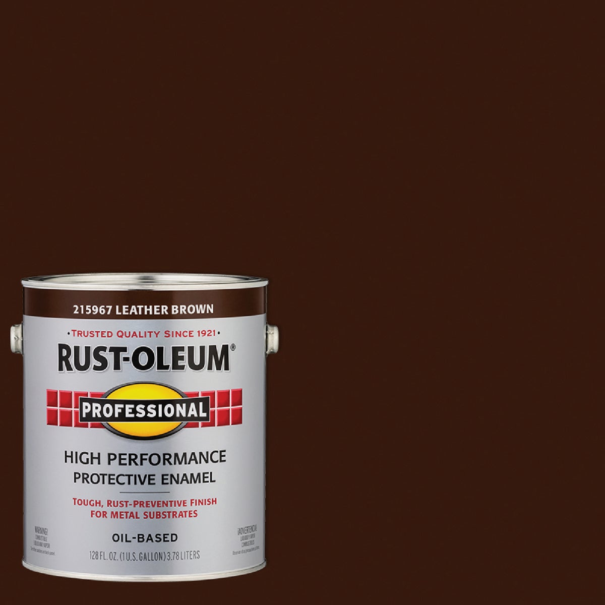 Rust-Oleum Professional Oil-Based Gloss VOC Formula Rust Control Enamel, Leather Brown, 1 Gal.