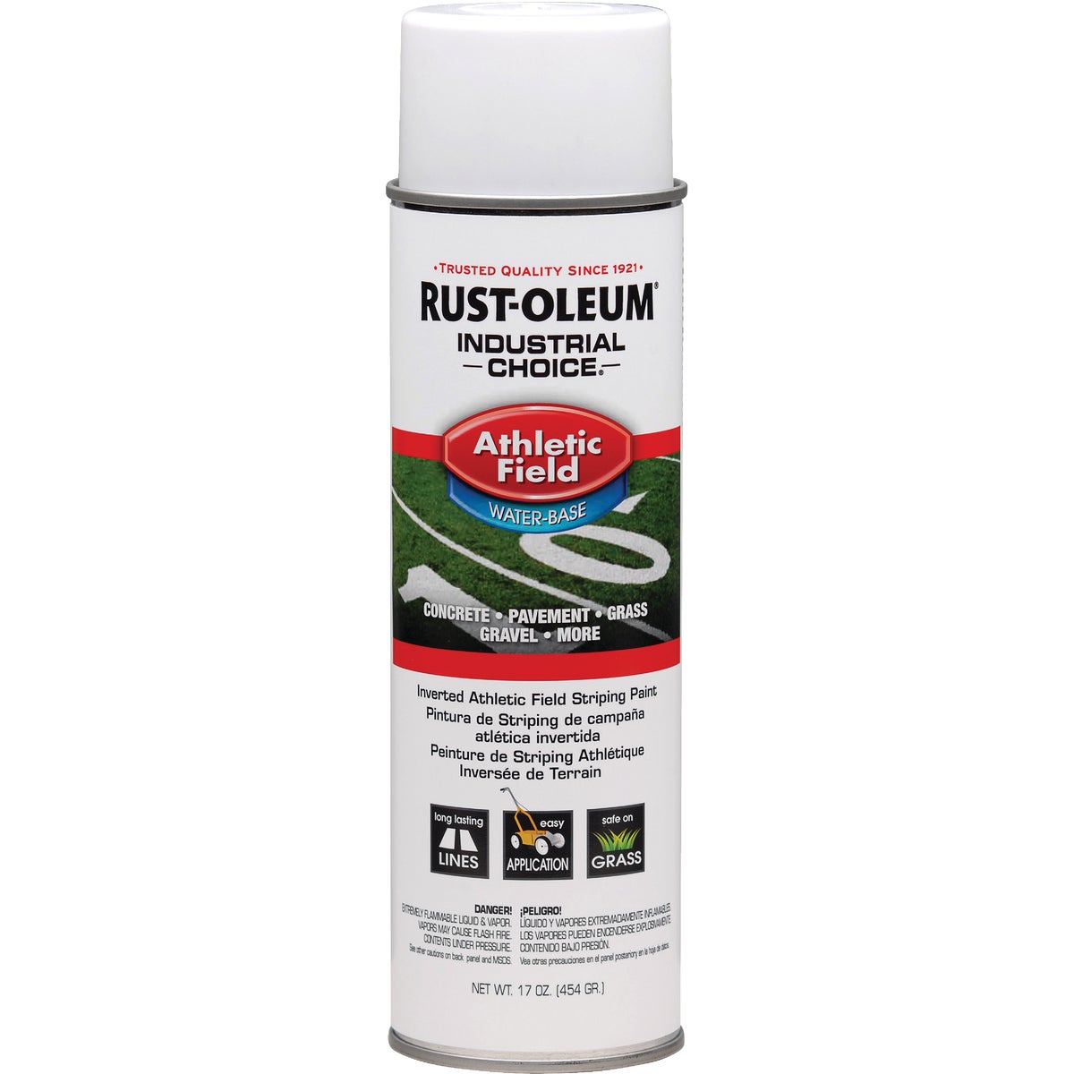 Rust-Oleum Industrial Choice White 17 Oz. Field Striping Paint 