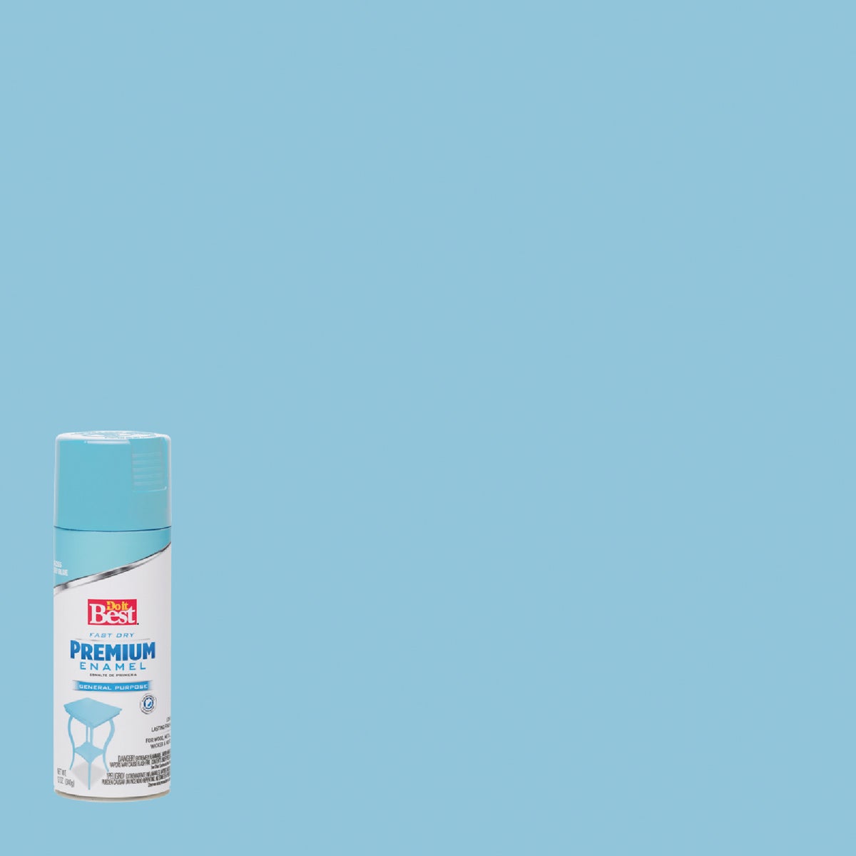 Do it Best Premium Enamel 12 Oz. Gloss Spray Paint, Sky Blue