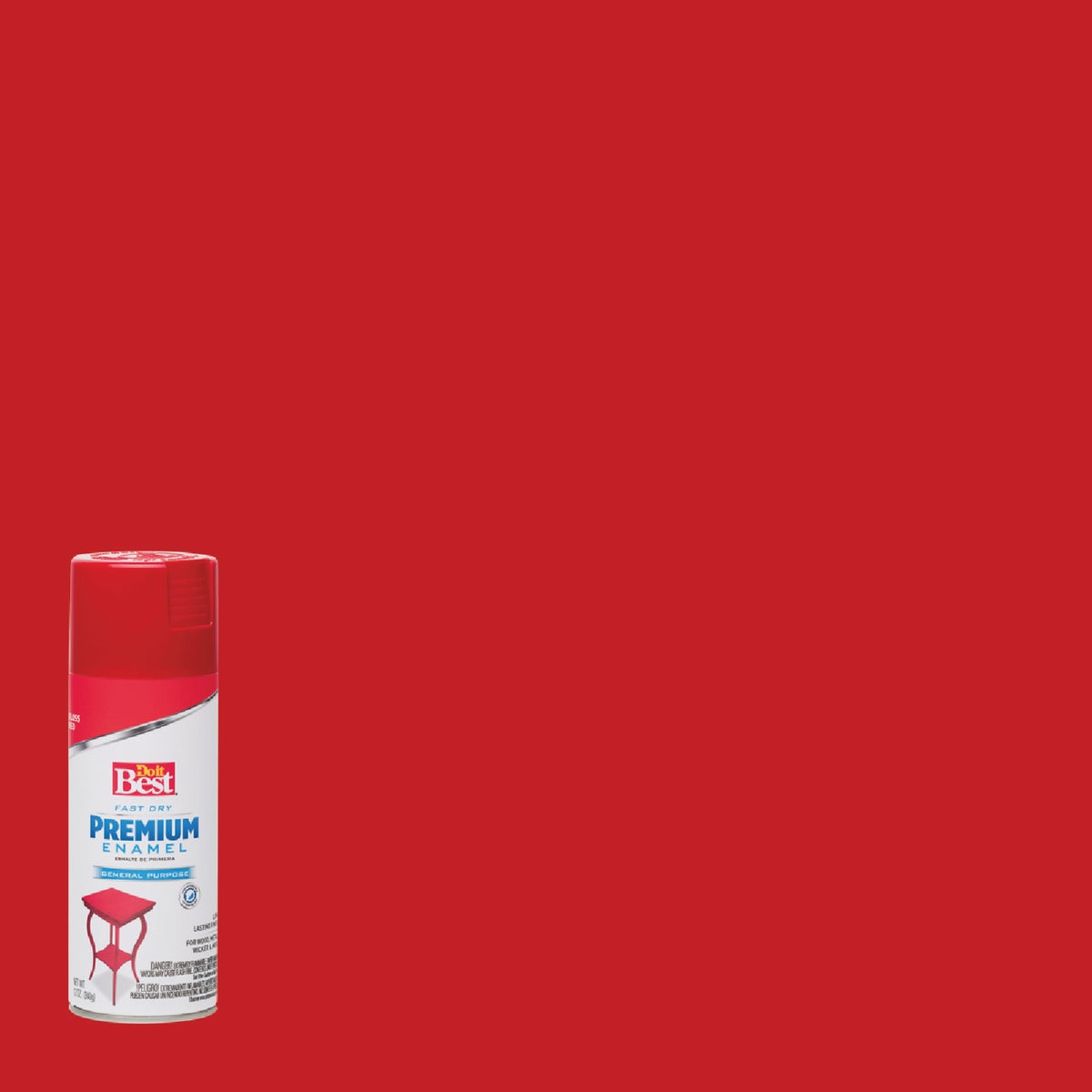 Do it Best Premium Enamel 12 Oz. Gloss Spray Paint, Red