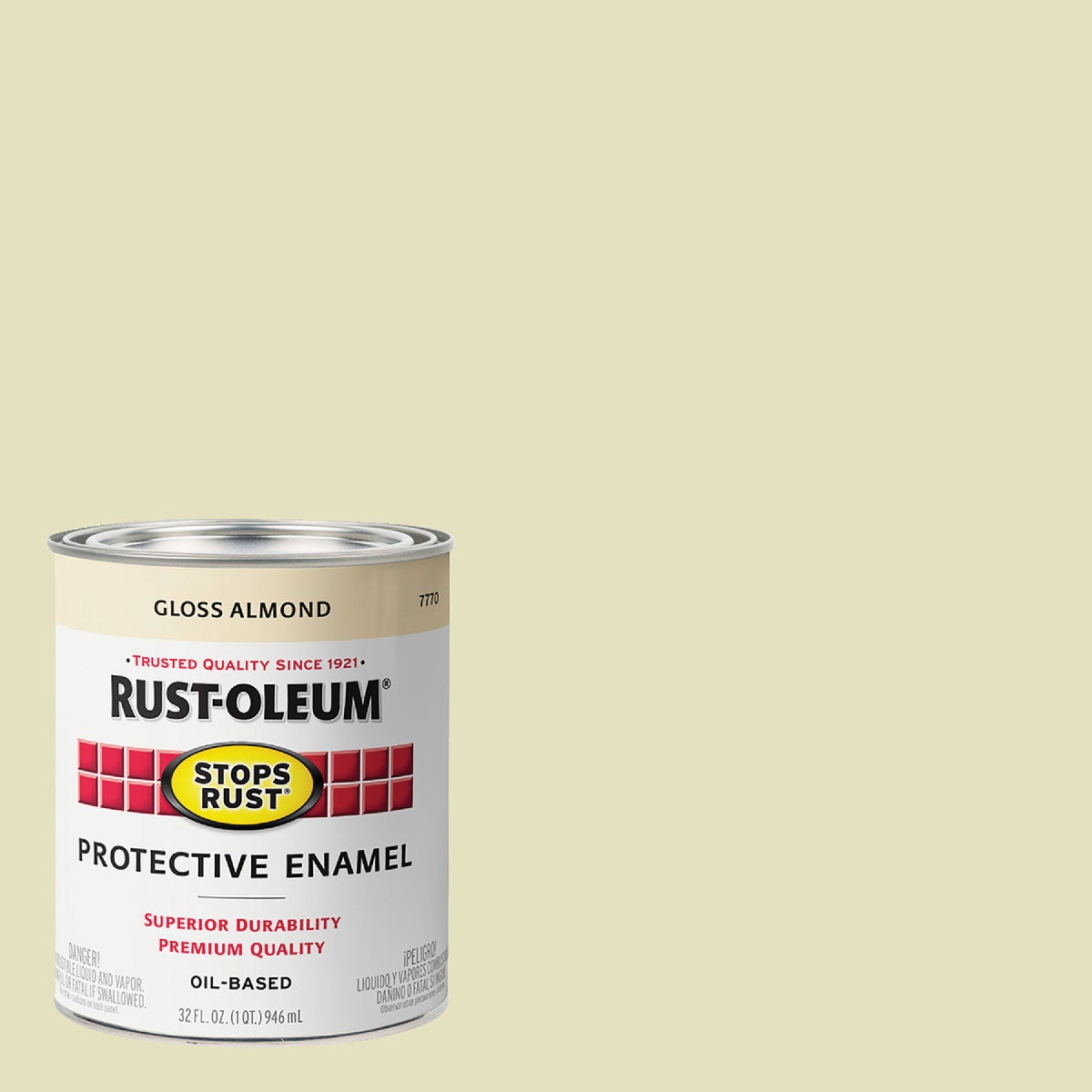 Rust-Oleum Stops Rust Oil Based Gloss Protective Rust Control Enamel, Almond, 1 Qt.