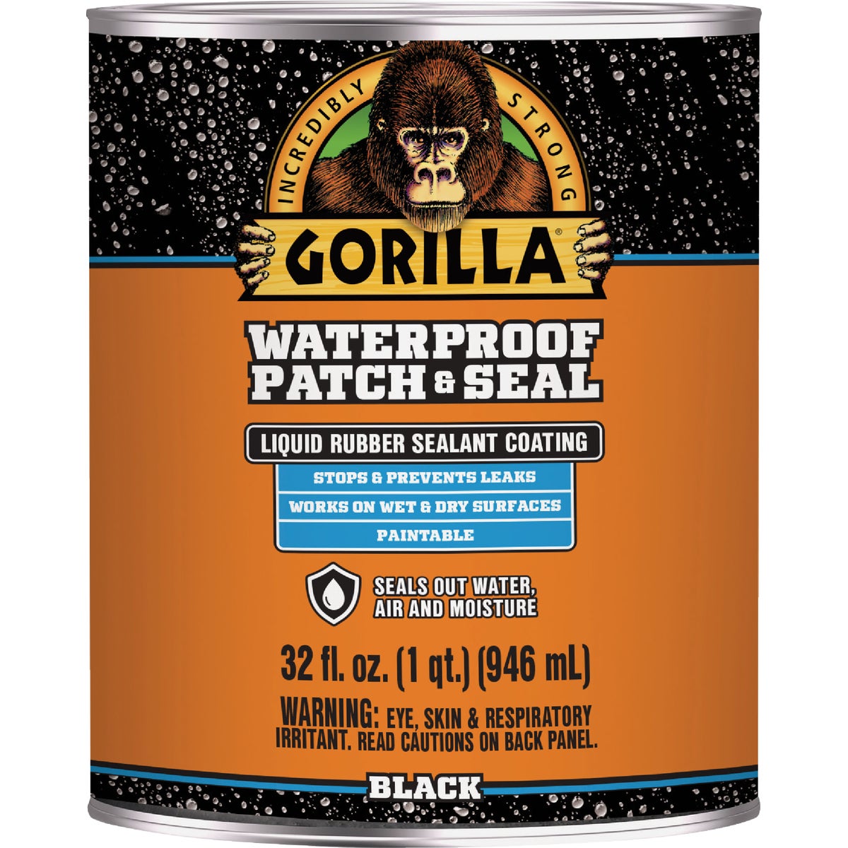 Gorilla 32 Oz. Black Waterproof Patch & Seal Liquid
