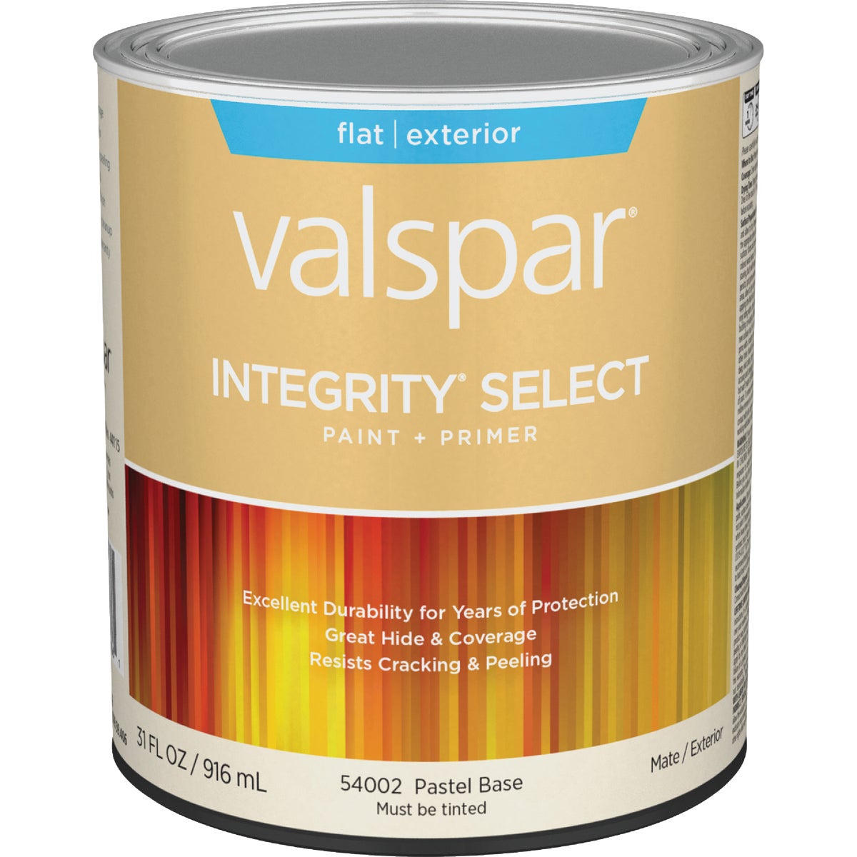 Valspar Integrity Select Flat Paint & Primer Exterior Paint, Pastel Base, 1 Qt.