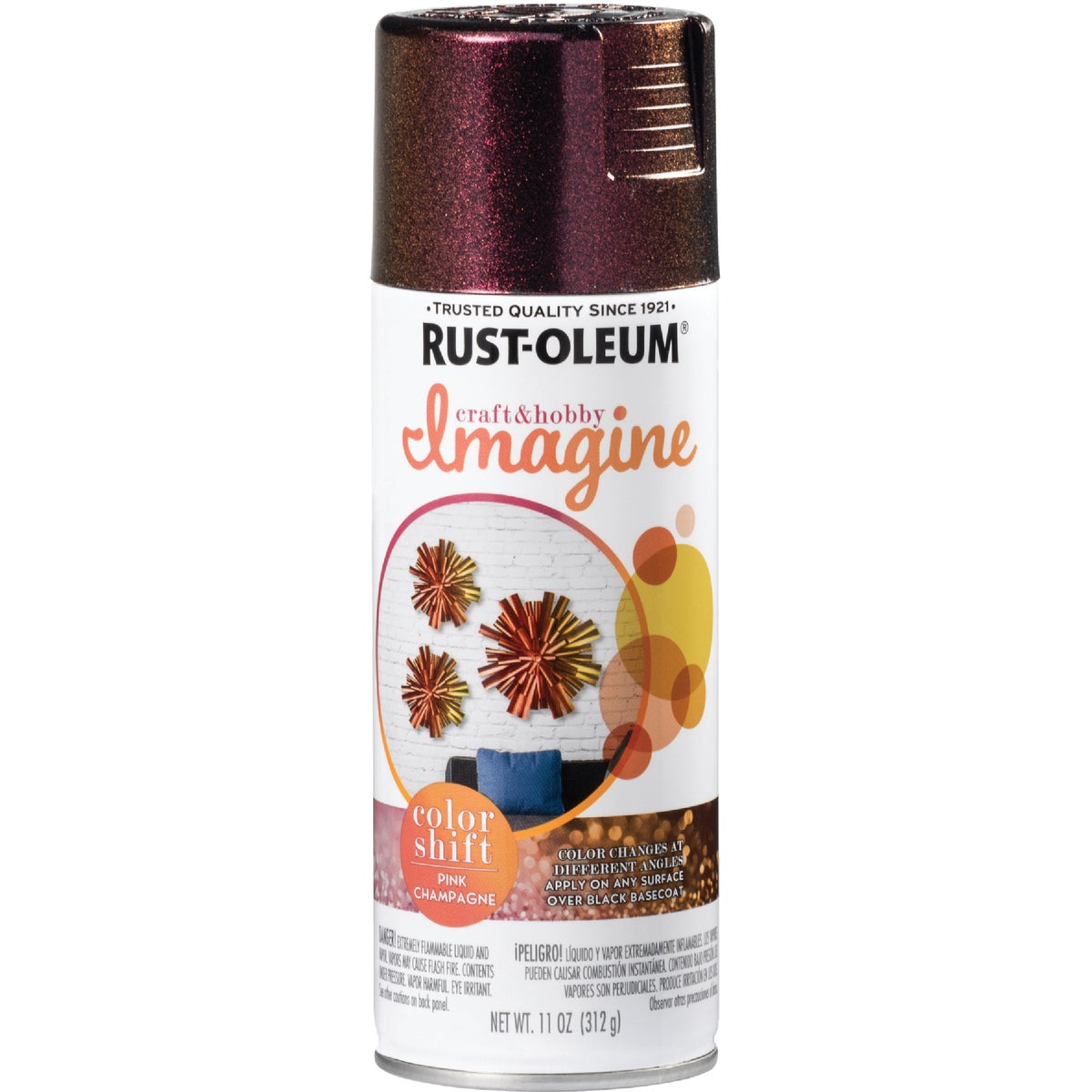 Rust-Oleum 11 Oz. Champagne Pink Imagine Craft & Hobby Color Shift Spray Paint