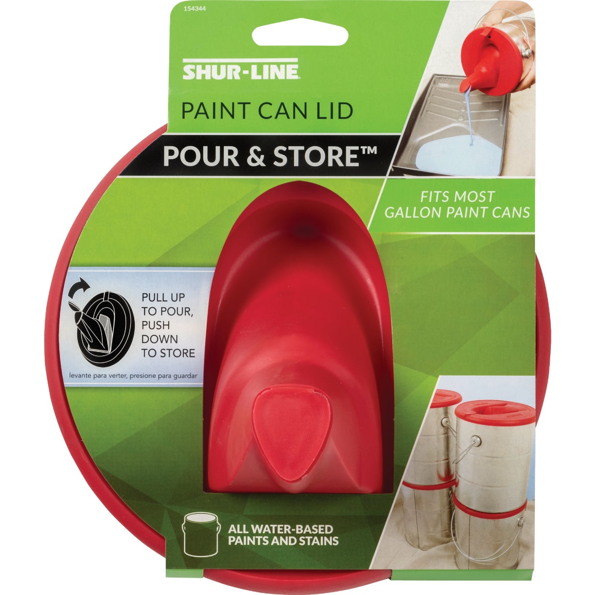 Shur-Line Store & Pour Lid for 1 Gal. Can, Red