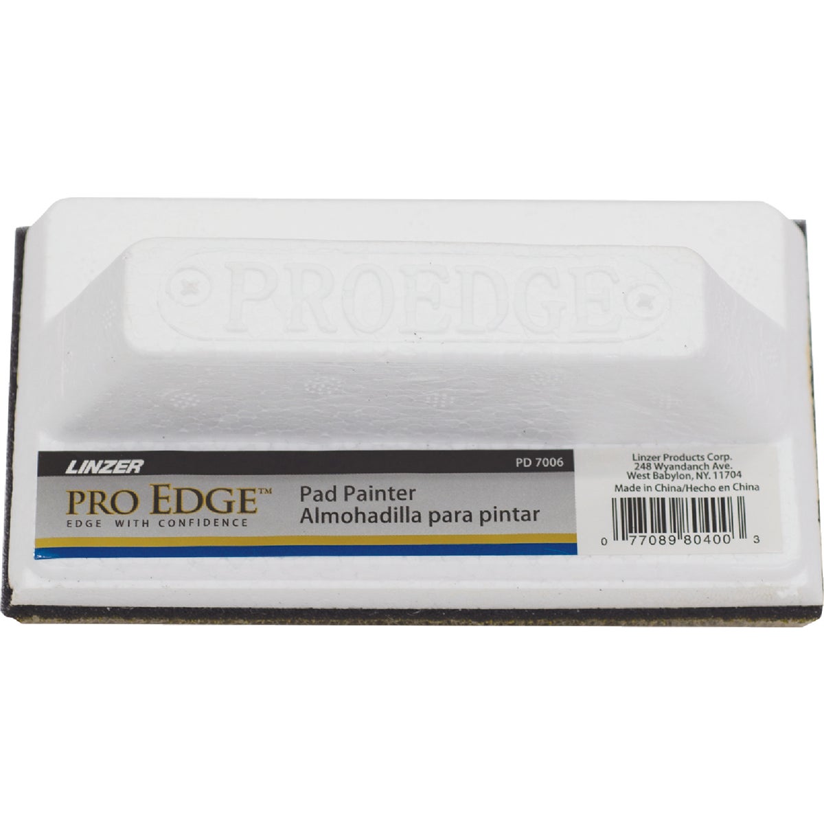 Linzer Pro Edge 3 In. x 6 In. Foam Handle Pad Painter