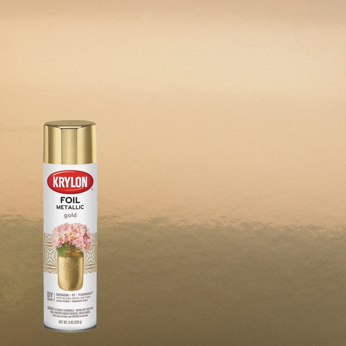 Krylon 8 Oz. Premium Foil Metallic Gold Spray Paint