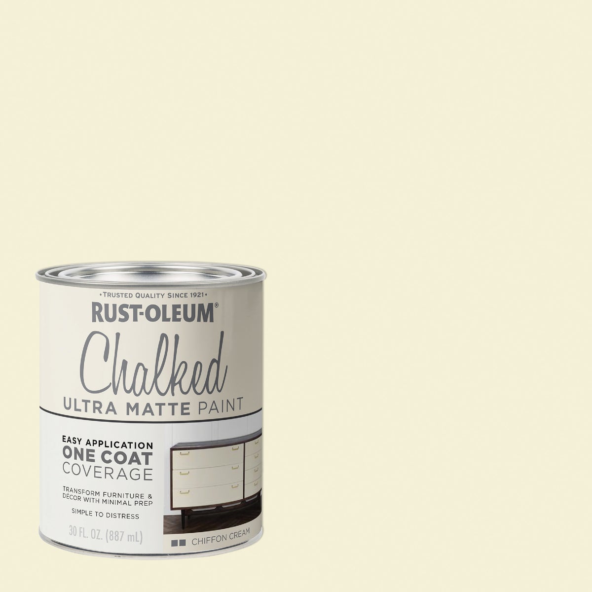 Rust-Oleum Chalked Ultra Matte Chiffon Cream 30 Oz. Chalk Paint