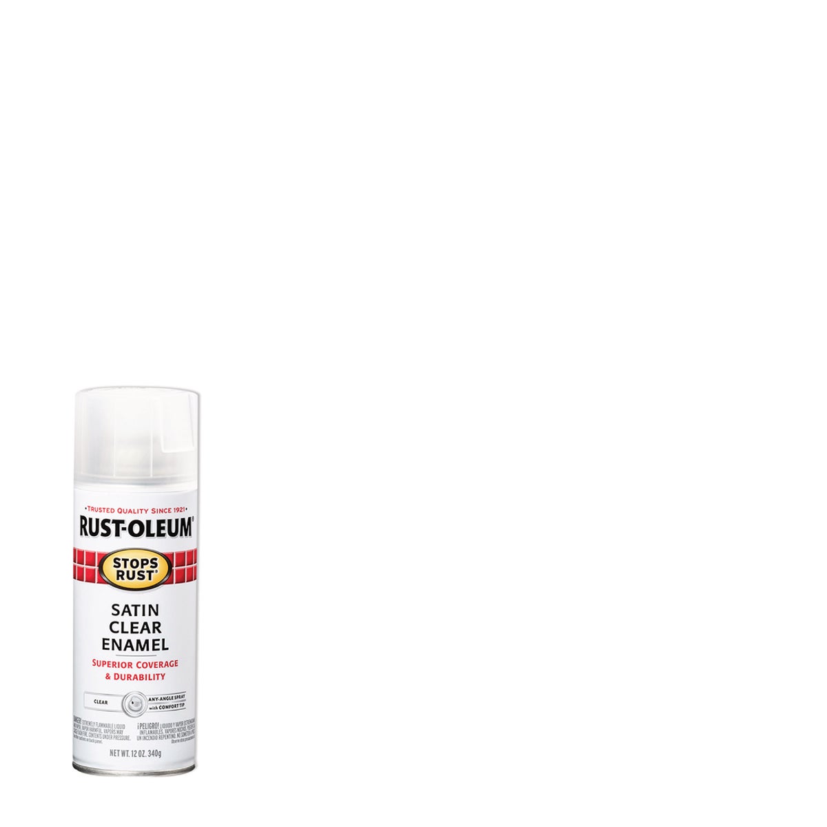 Rust-Oleum Stops Rust Clear 12 Oz. Satin Anti-Rust Spray Paint