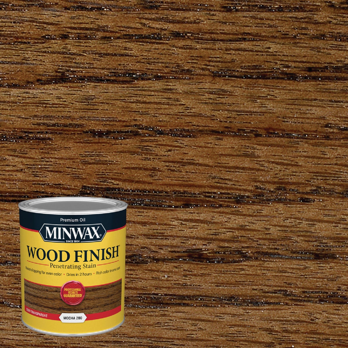 Minwax Wood Finish Penetrating Stain, Mocha, 1 Qt.