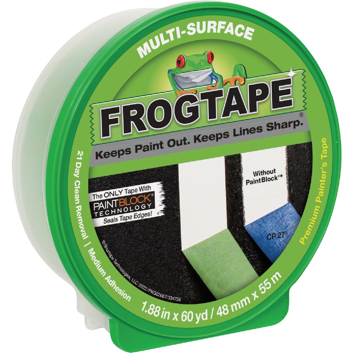 FrogTape 1.88 In. x 60 Yd. Multi-Surface Masking Tape