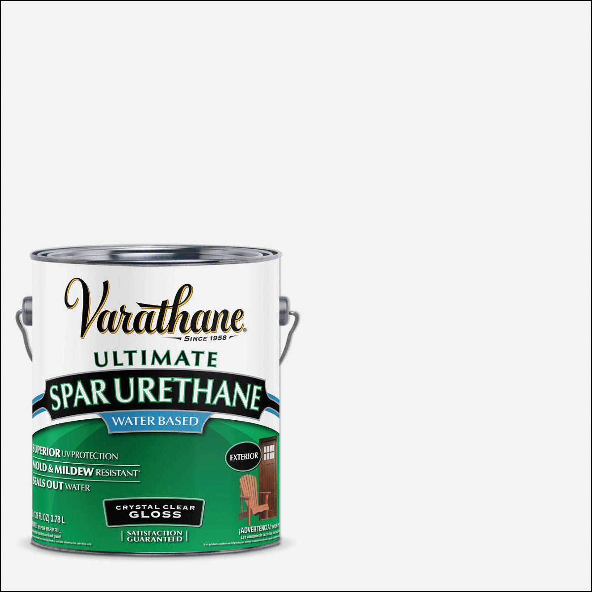 Varathane Gloss Clear Water Based Exterior Spar Urethane, 1 Gal.