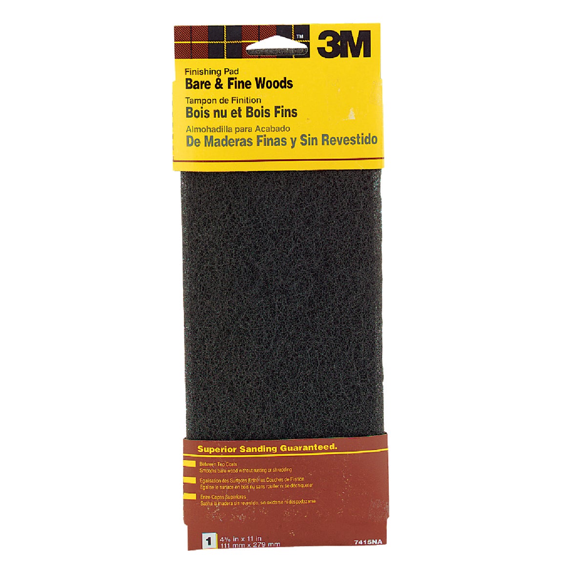 3M 4-1/2 In. x 11 In. Wood Finishing Abrasive Stripping Pad