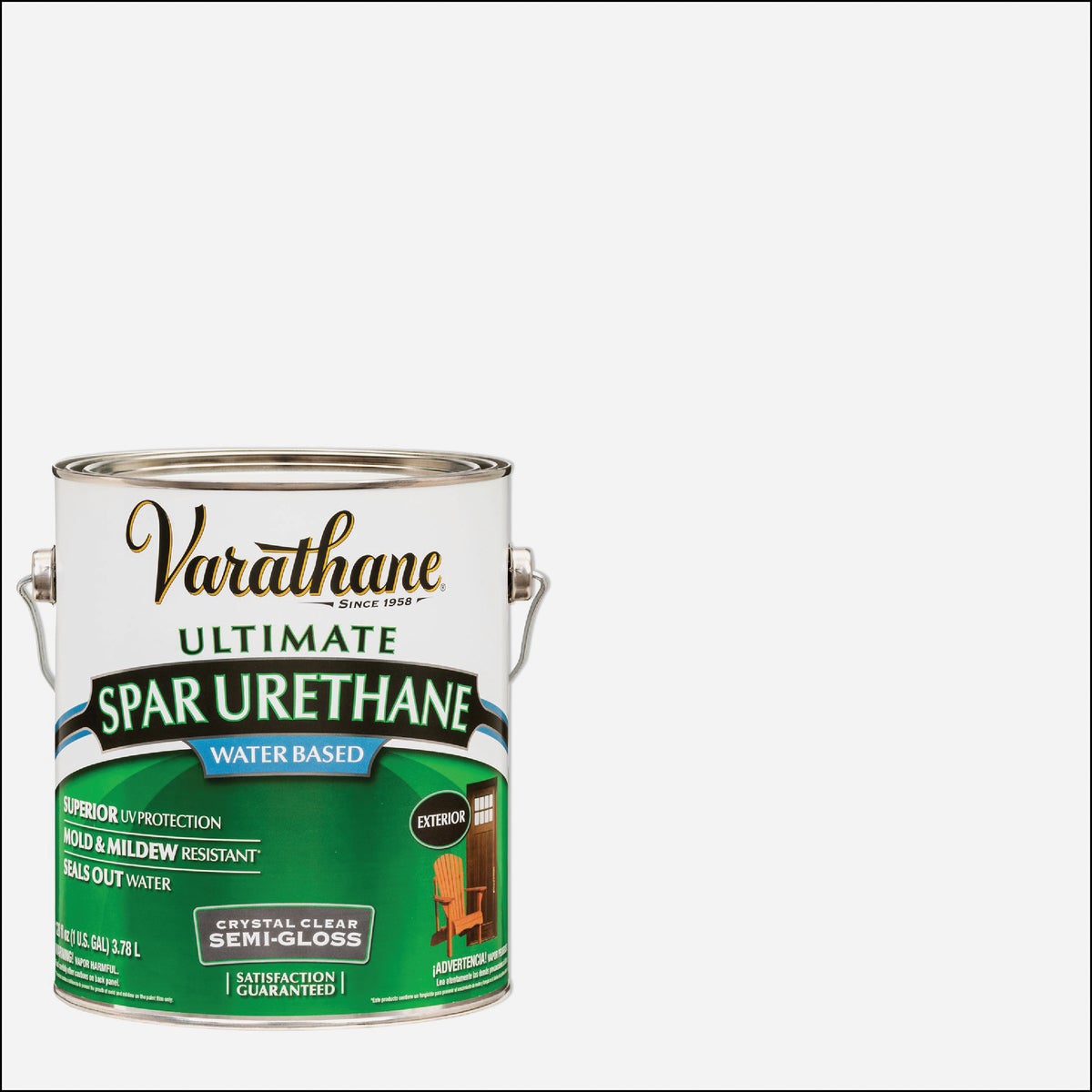 Varathane Semi-Gloss Clear Water Based Exterior Spar Urethane, 1 Gal.