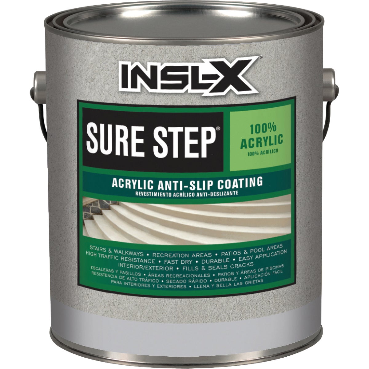 INSL-X Sure Step Medium Gray Skid Resistant Concrete Paint, 1 Gal.