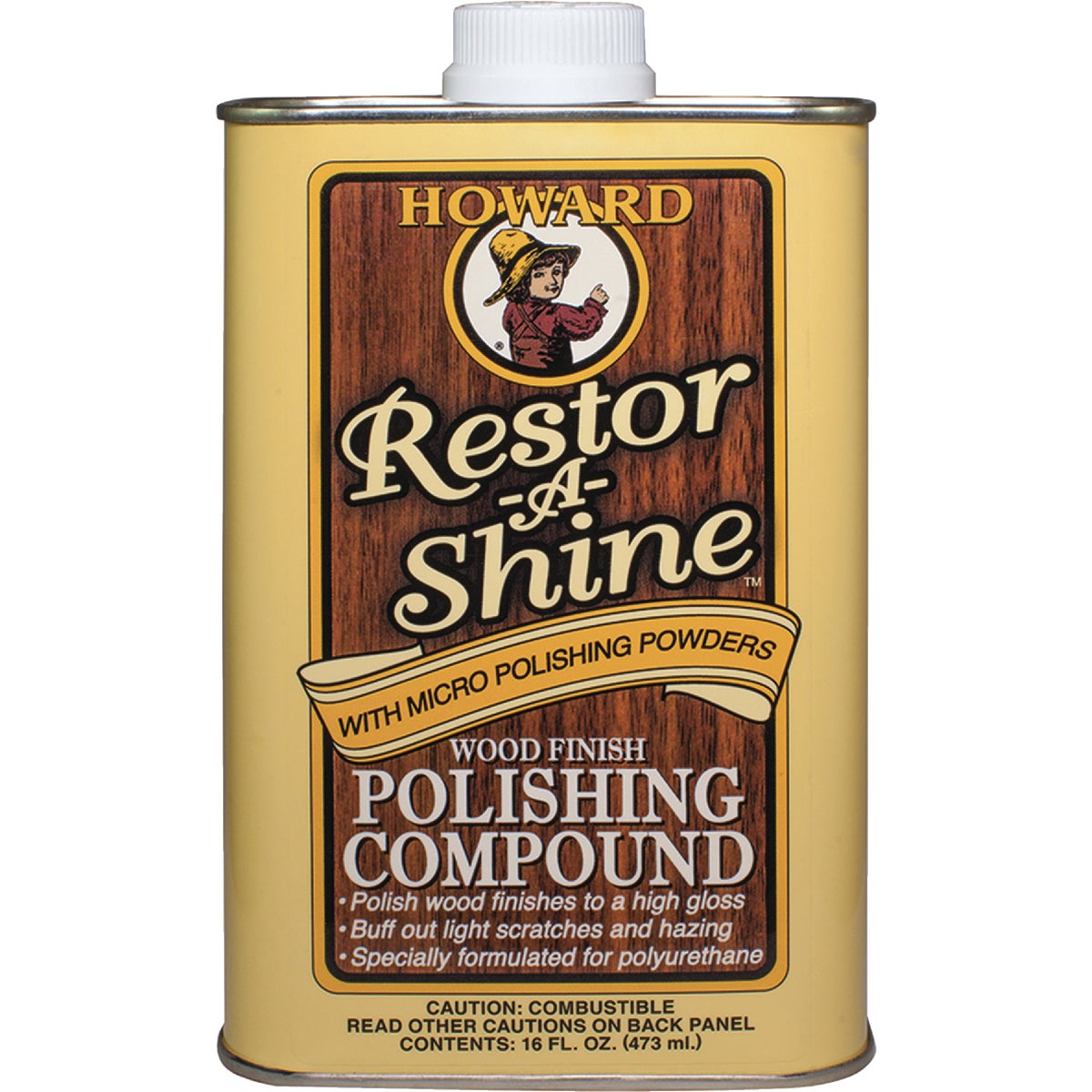 Howard Restor-A-Shine 16 Oz. Wood Finish Polishing Compound