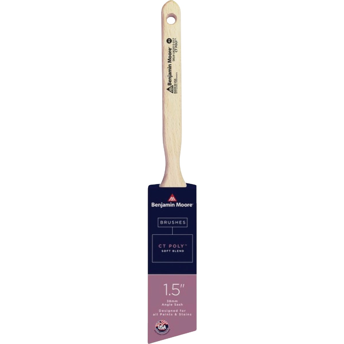 Benjamin Moore 1.5" Soft CT Poly Angle Sash Paint Brush