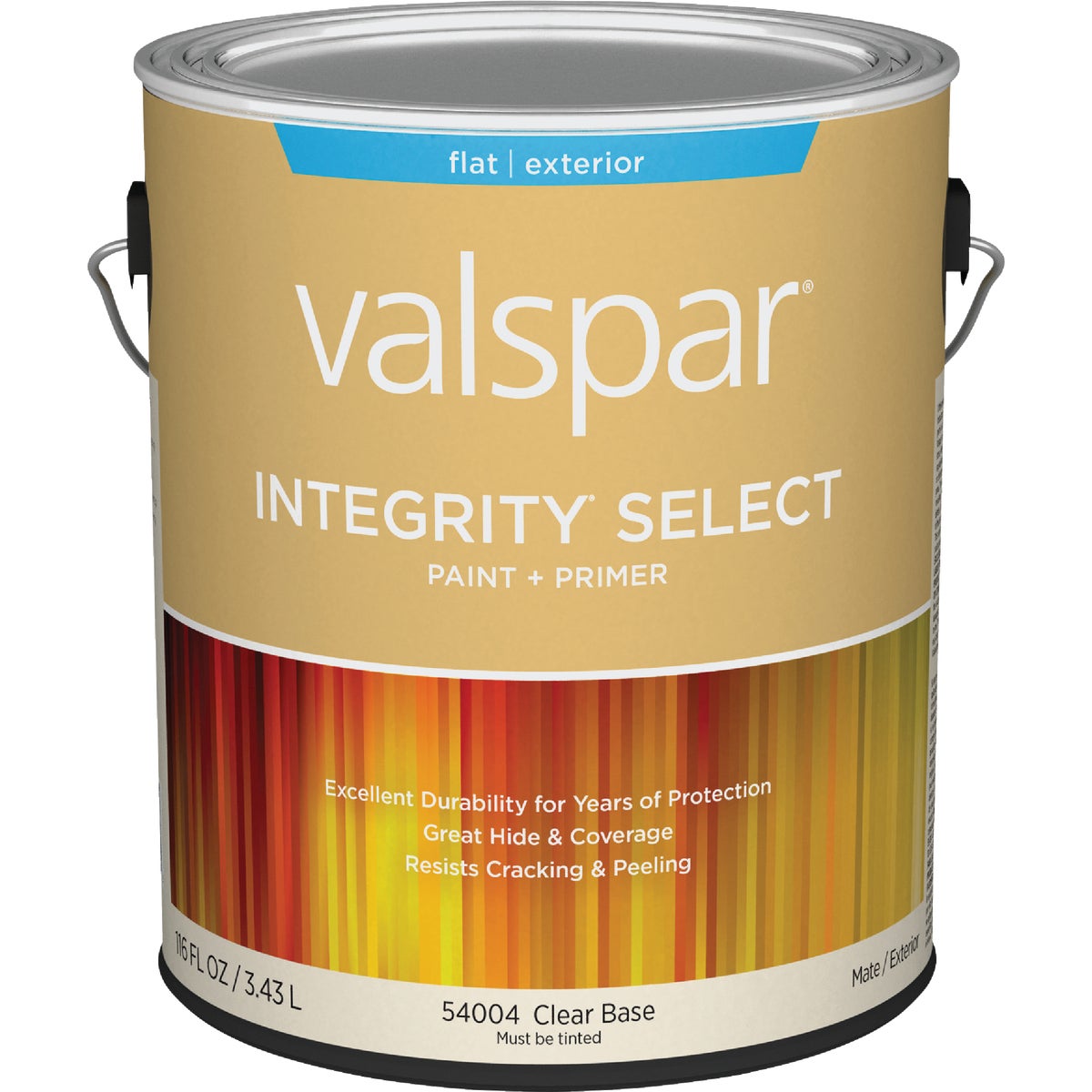 Valspar Integrity Select Flat Paint & Primer Exterior Paint, Clear Base, 1 Gal.