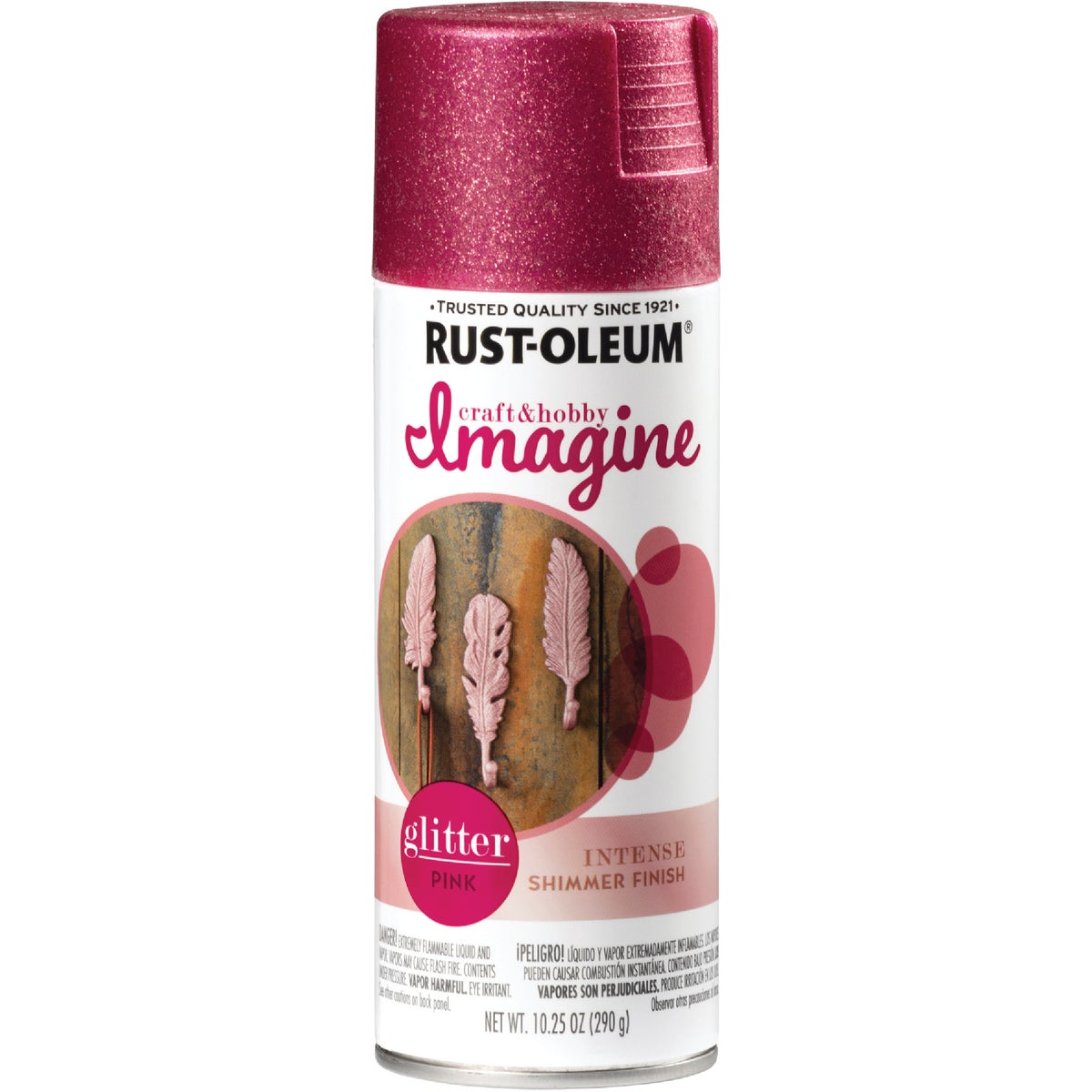 Rust-Oleum Imagine Craft & Hobby 10.25 Oz. Intense Pink Glitter Spray Paint