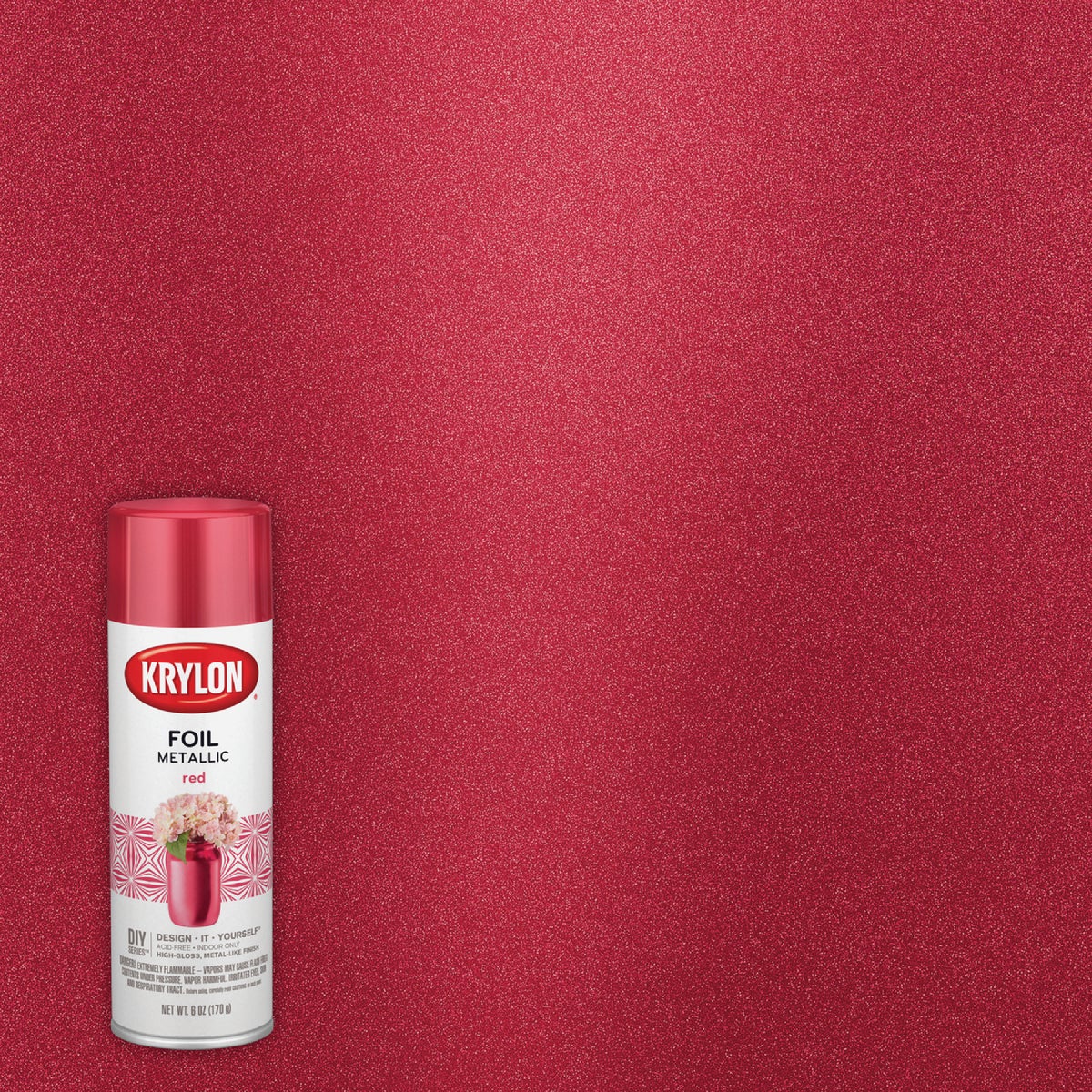 Krylon 8 Oz. Premium Foil Metallic Red Spray Paint
