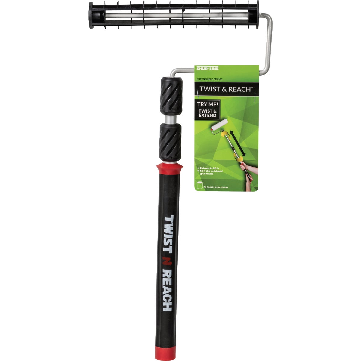 Shur-Line Premium Twist 'N Reach Premium Extension Pole With 9 In. Roller Frame