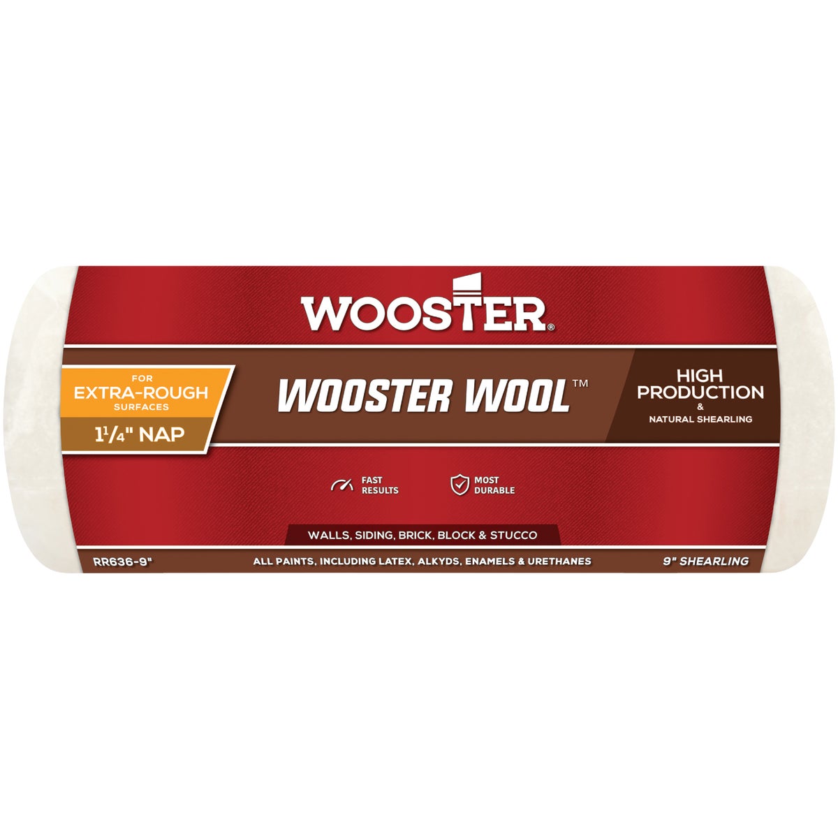 Wooster Wool 9 In. x 1-1/4 In. Lambskin Paint Roller Cover